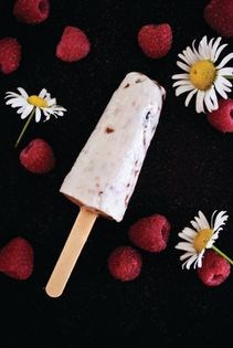 Raspberry cheesecake popsicles