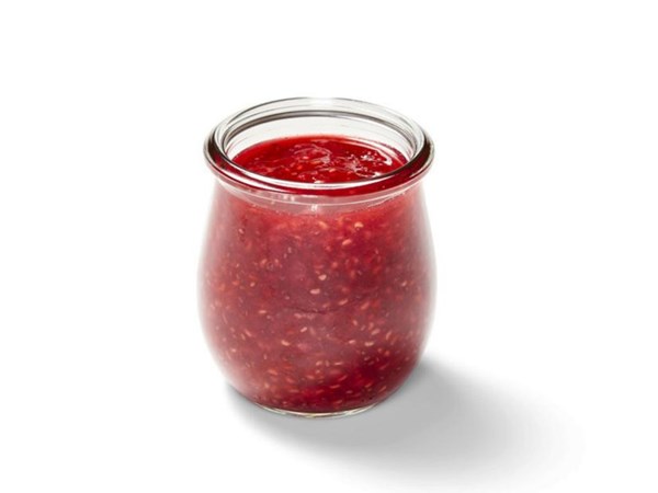 Raspberry-chia seed jam