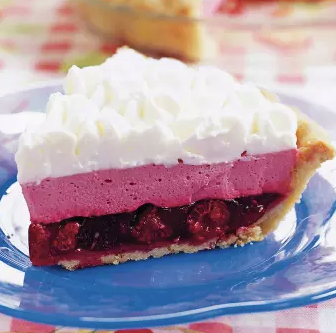 Raspberry chiffon pie