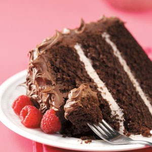 Raspberry chocolate cake