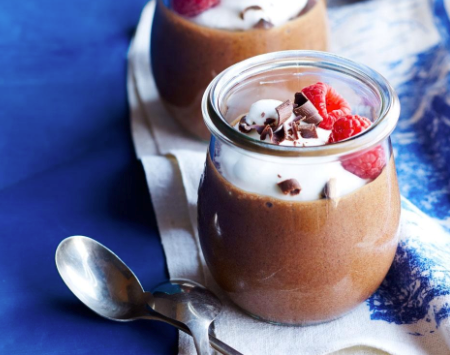 Raspberry-chocolate mousse
