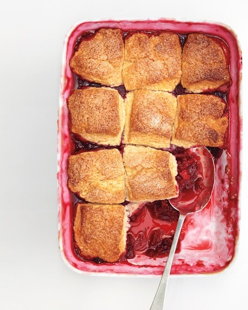 Raspberry cobbler