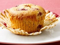 Raspberry corn muffins