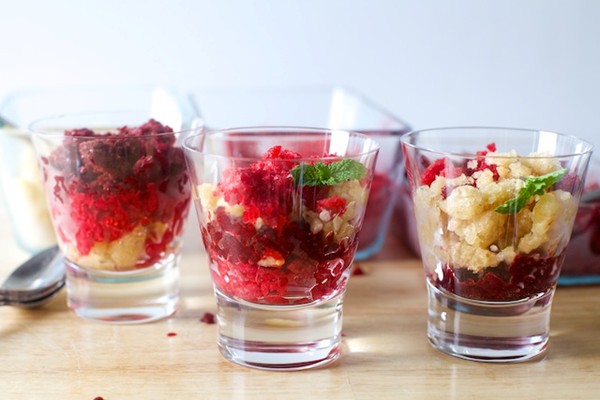 Raspberry crushed ice