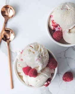 Raspberry cumin ice cream