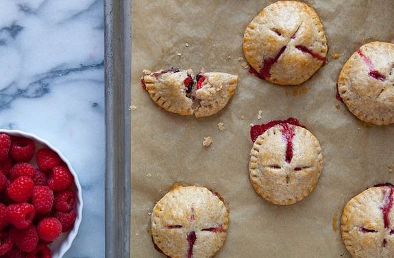 Raspberry dark chocolate hand pies 