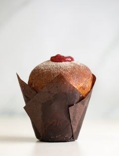Raspberry doughnut brioche buns