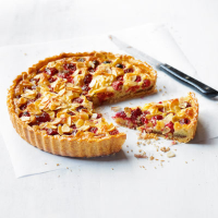 Raspberry frangipane tart