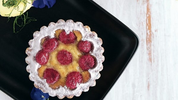 Raspberry frangipane tarts [Elizabeth Café & Larder]