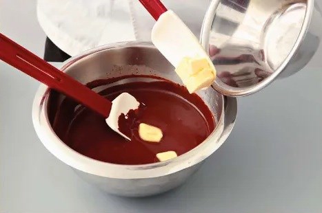 Raspberry ganache