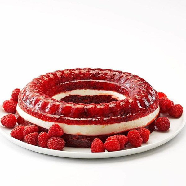 Raspberry gelatin ring