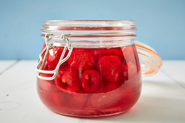 Raspberry gin
