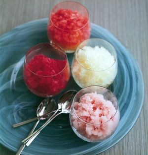 Raspberry granita
