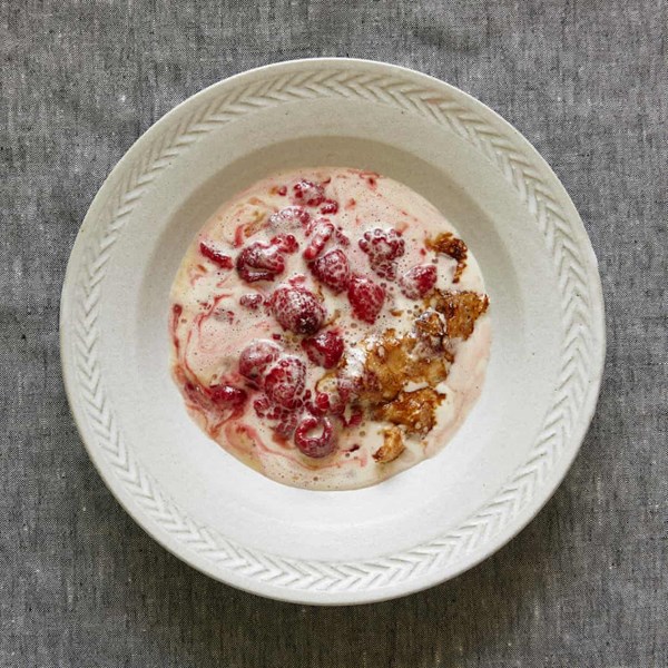 Raspberry gratin