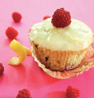 Raspberry lavender cupcakes