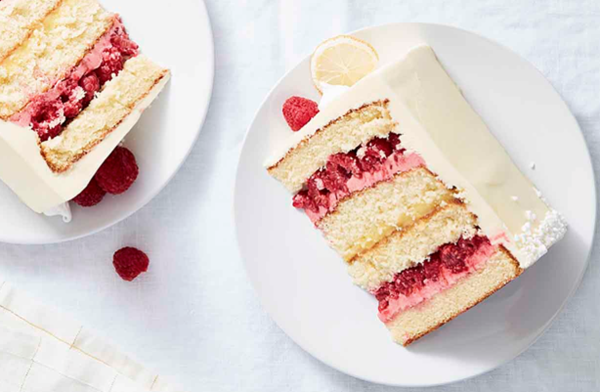 Raspberry lemon cake