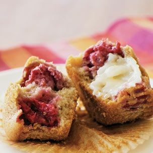 Raspberry-lemon muffins