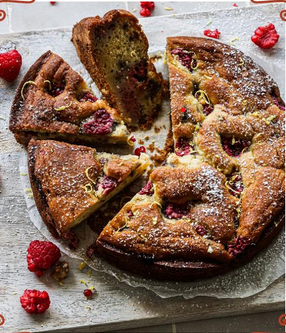 Raspberry-lemon ricotta cake