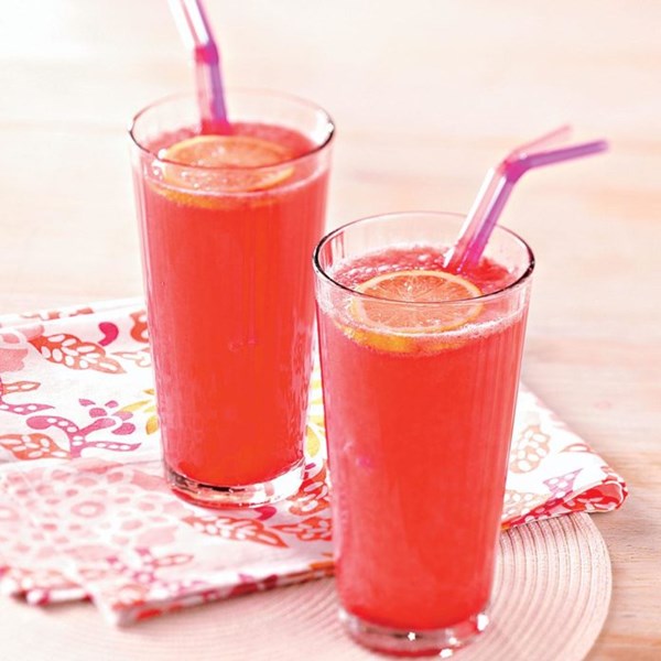 Raspberry-lemon spritzer