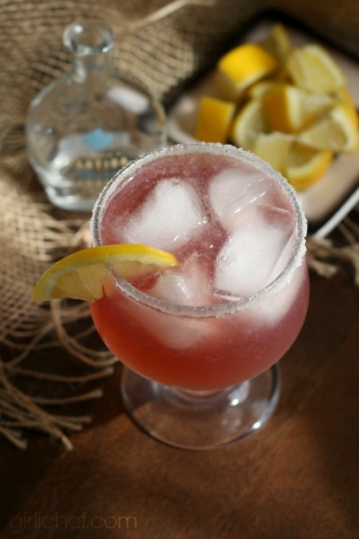 Raspberry lemonade margaritas
