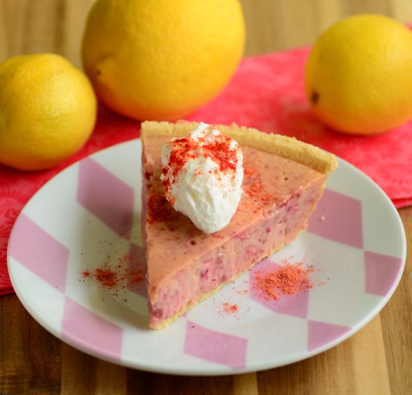 Raspberry lemonade pie