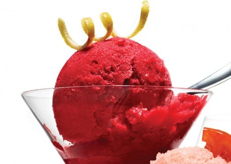 Raspberry-lemonade sorbet