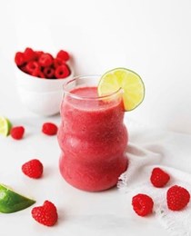 Raspberry lime smoothie