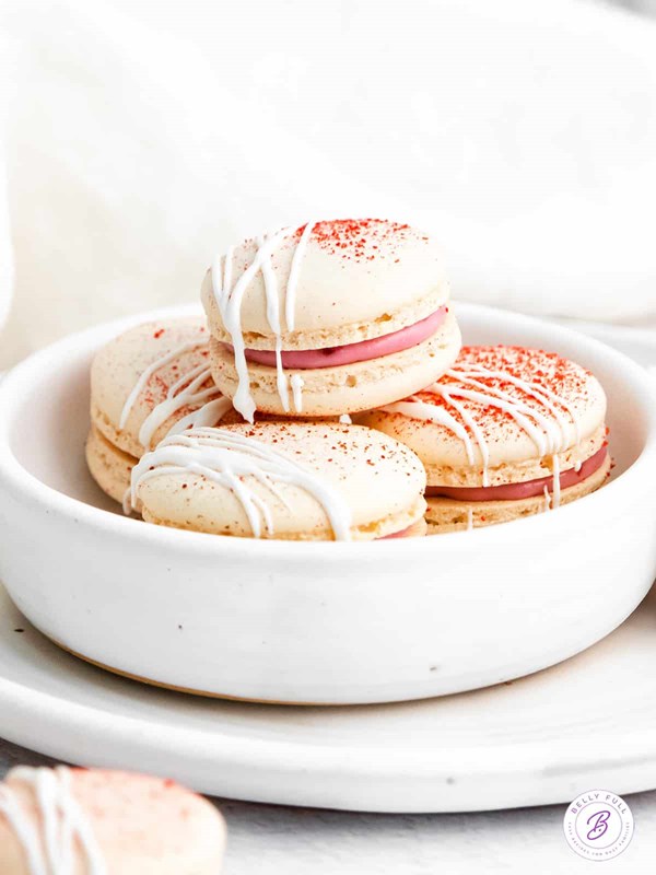 Raspberry macarons