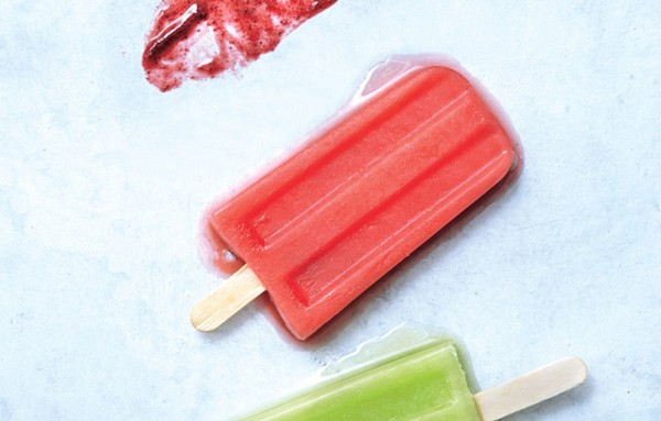 Raspberry-melon paletas