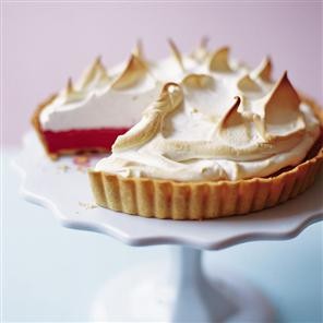 Raspberry meringue pie