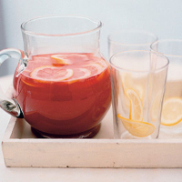 Raspberry mint iced tea