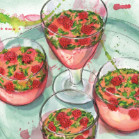 Raspberry mojito jellies