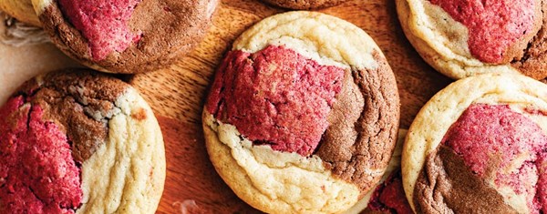 Raspberry Neapolitan cookies