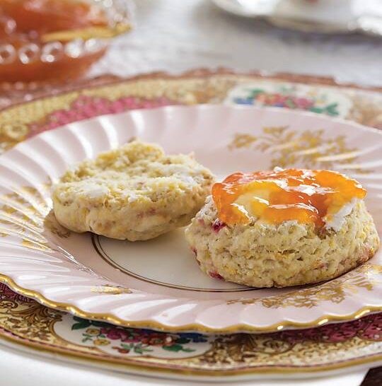 Raspberry-orange scones