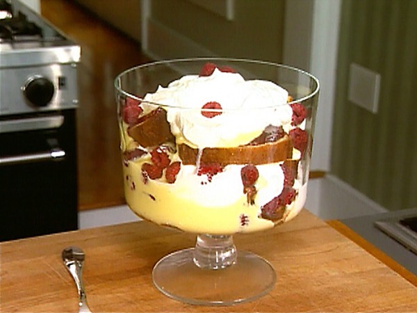 Raspberry orange trifle