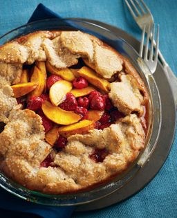 Raspberry peach galette