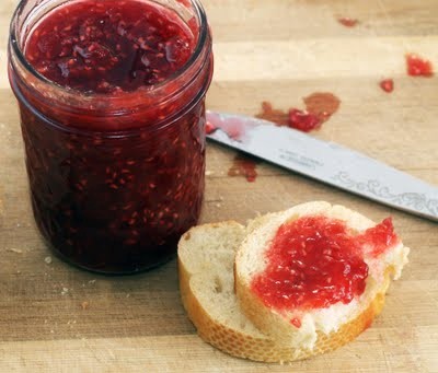 Raspberry peach jam