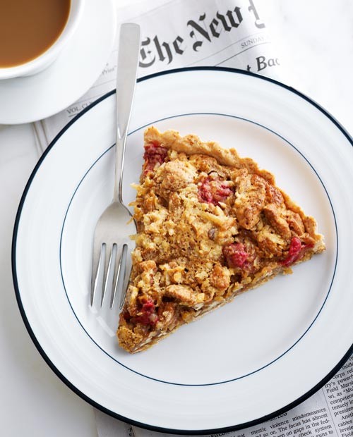 Raspberry pecan tart