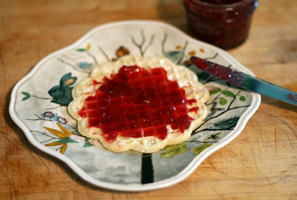 Raspberry-plum jam
