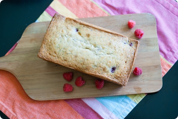 Raspberry poppy seed bread