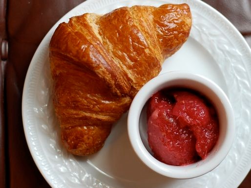 Raspberry rhubarb ginger jam