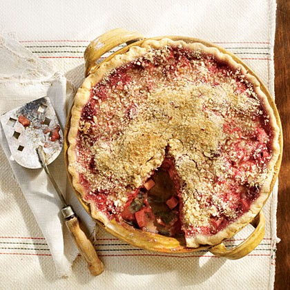 Raspberry-rhubarb pie