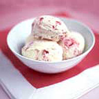 Raspberry ripple ice cream