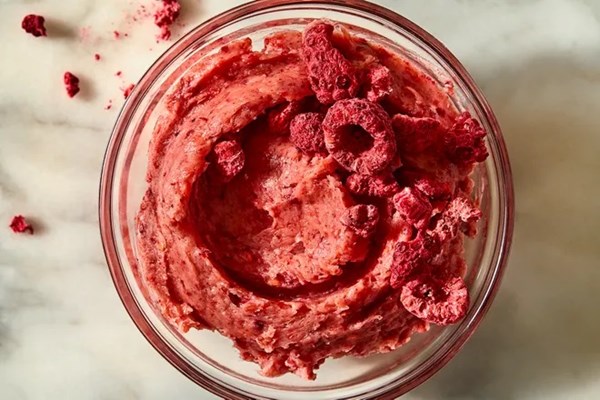 Raspberry-rose butter