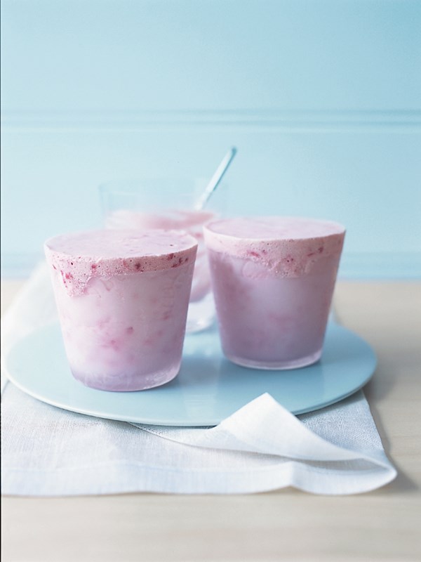 Raspberry semifreddo