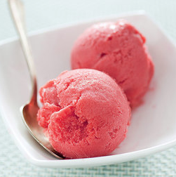 Raspberry sorbet
