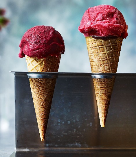 Raspberry sorbet