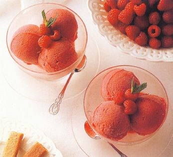 Raspberry sorbet