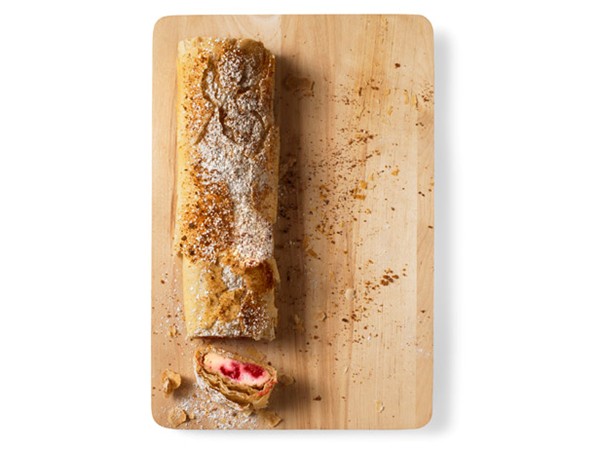 Raspberry strudel