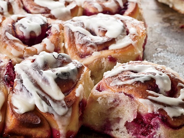 Raspberry-swirl sweet rolls [Grace Parisi]